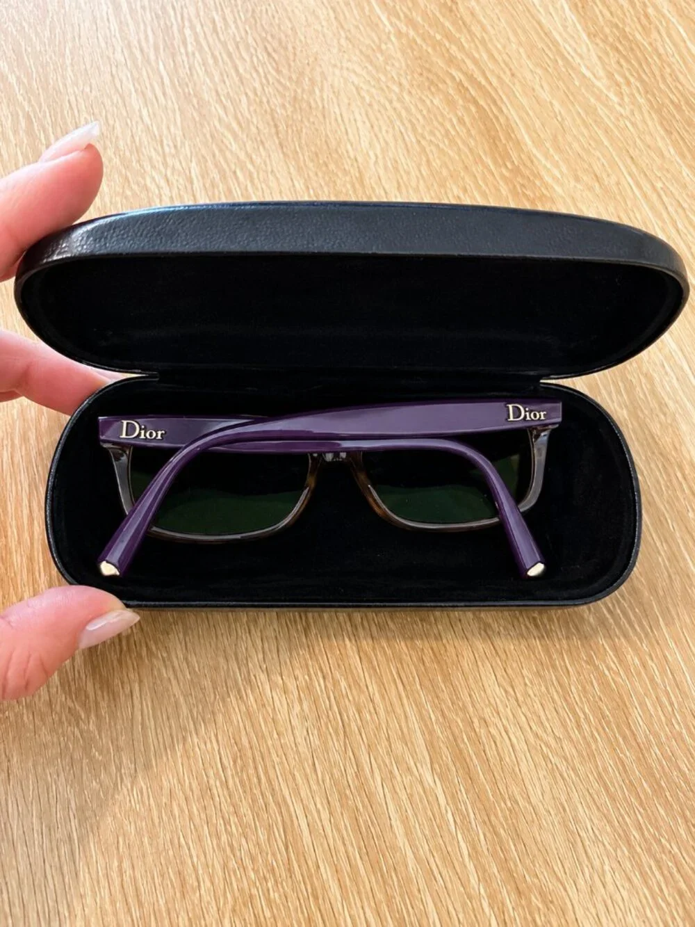 Christian Dior Collection Les Montaigne Purple Tortoise Prescription Eyeglasses
